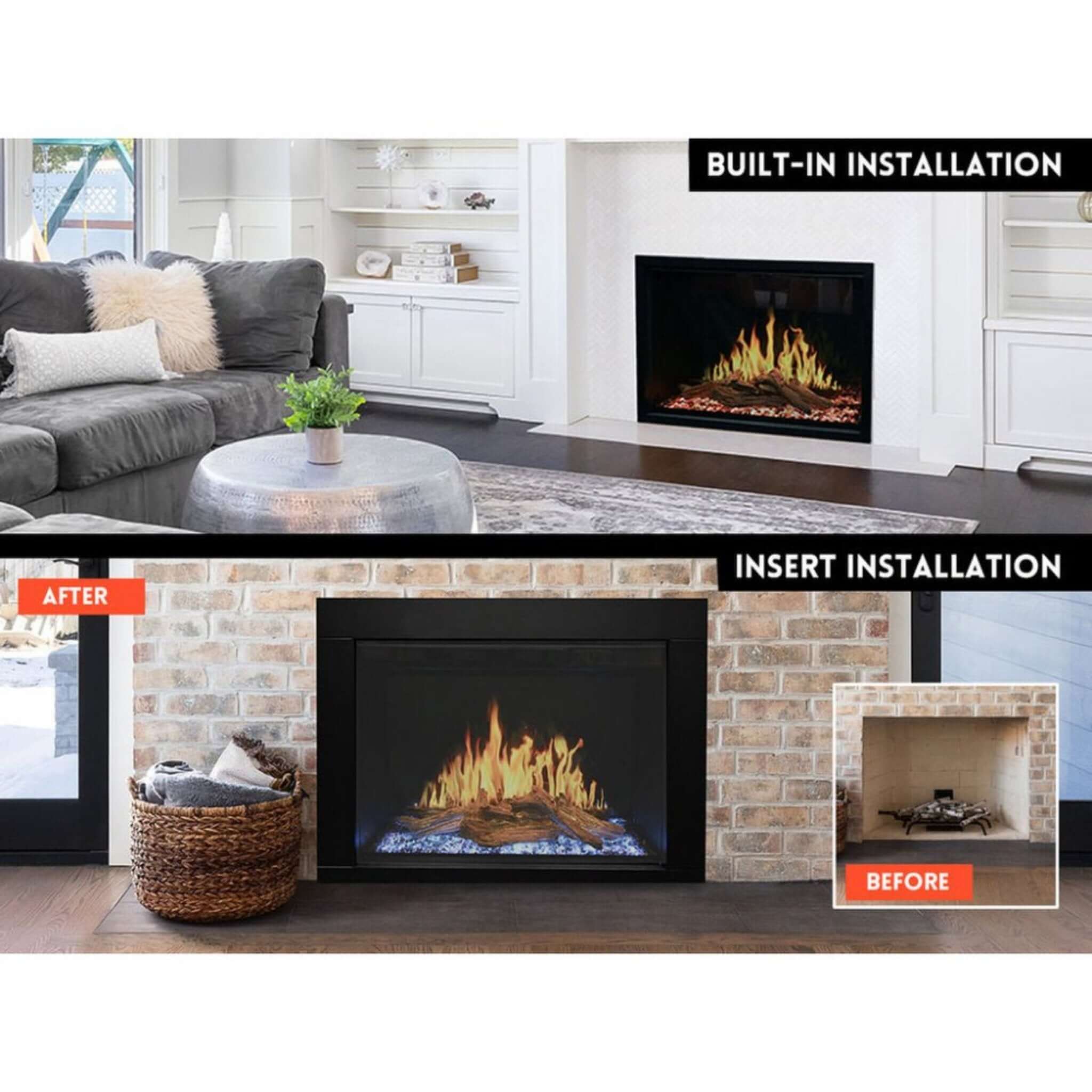 Modern Flames 42" Orion Traditional Virtual Electric Fireplace [OR42-TRAD] - Image 10