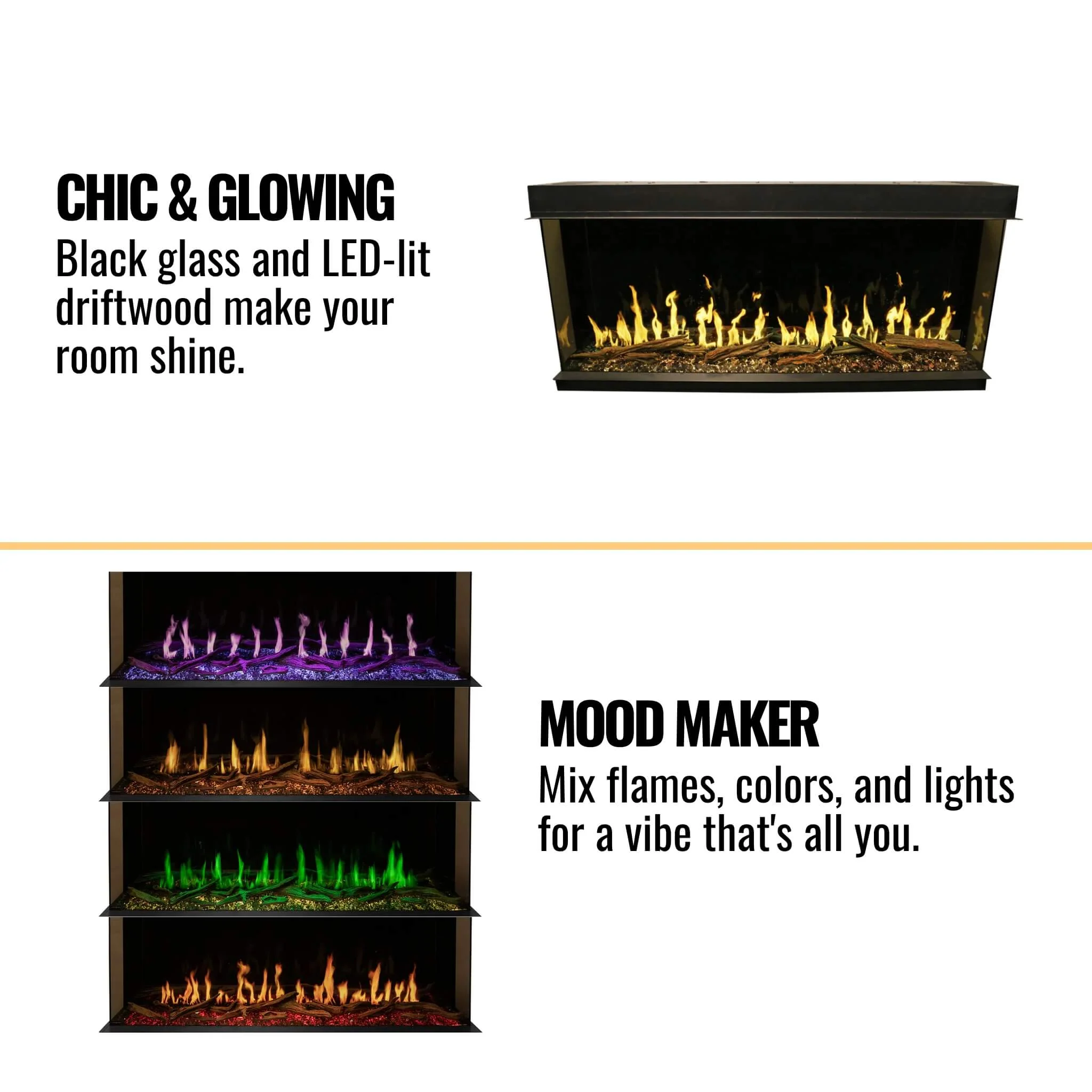 Modern Flames 52" Orion Slim HelioVision Linear Electric Fireplace [OR52-SLIM] - Image 9
