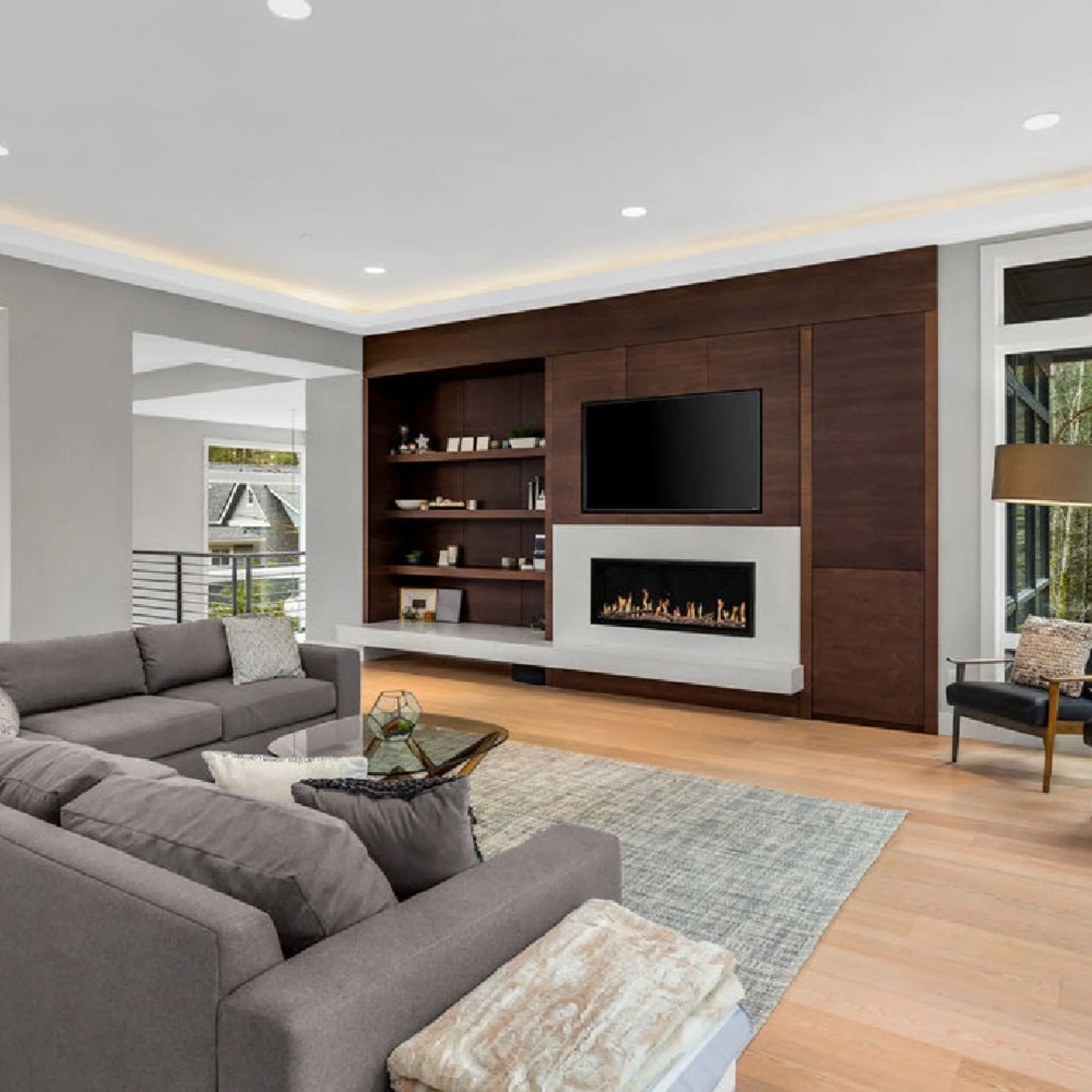 Modern Flames 60" Orion Slim HelioVision Linear Electric Fireplace [OR60-SLIM] - Image 3
