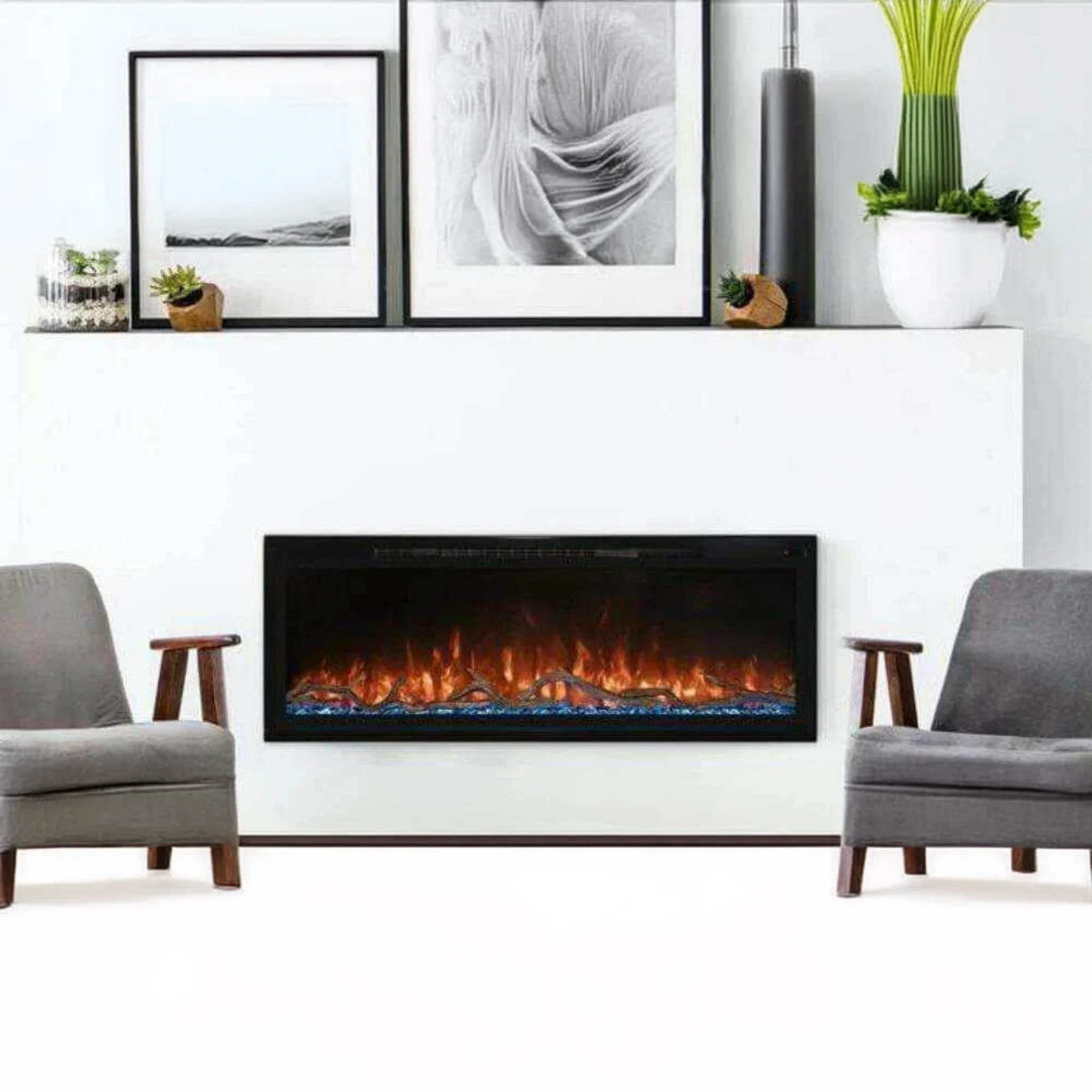 Modern Flames 60" Spectrum Slimline Linear Electric Fireplace [SPS-60B] - Image 11