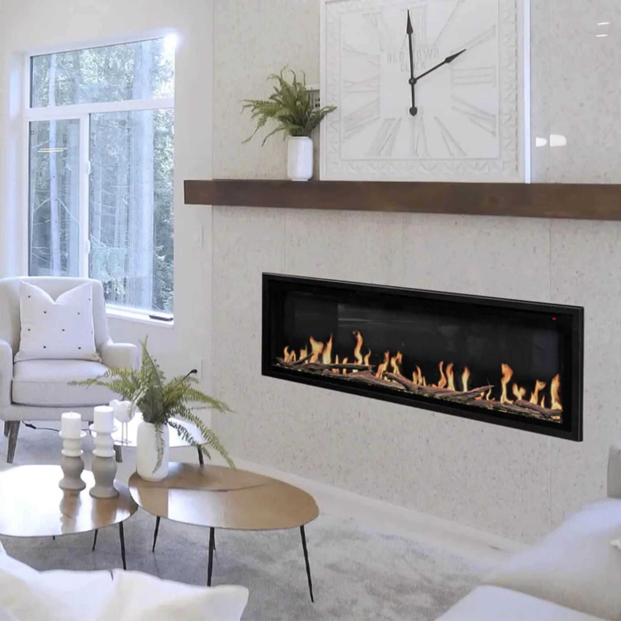 Modern Flames 76" Orion Slim HelioVision Linear Electric Fireplace [OR76-SLIM] - Image 2