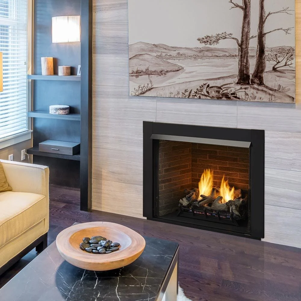 Monessen 32" Lo-Rider Clean Face Vent-Free Gas Firebox with Interior Panels - Image 3