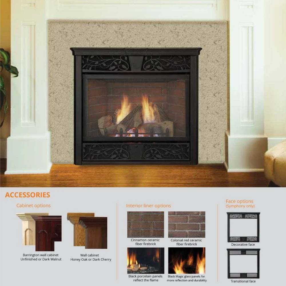 Monessen 32" Symphony Vent-Free Traditional Gas Fireplace - Image 5