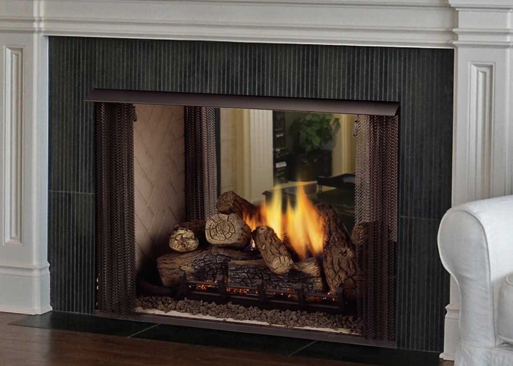 Monessen 36" Lo-Rider Double-Sided Clean Face Vent Free Firebox with Traditional Refractory Firebrick - Image 3
