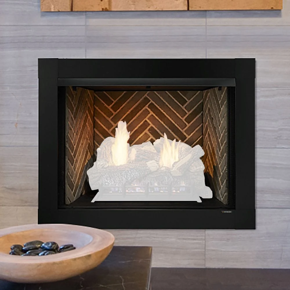 Monessen 42" Attribute Universal Circulating Vent-Free Firebox with Radiant Face and Multitonal Reversible Interior Panels - Image 5