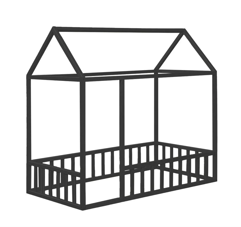 Montessori House Bed with Rails Custom Color - Image 3
