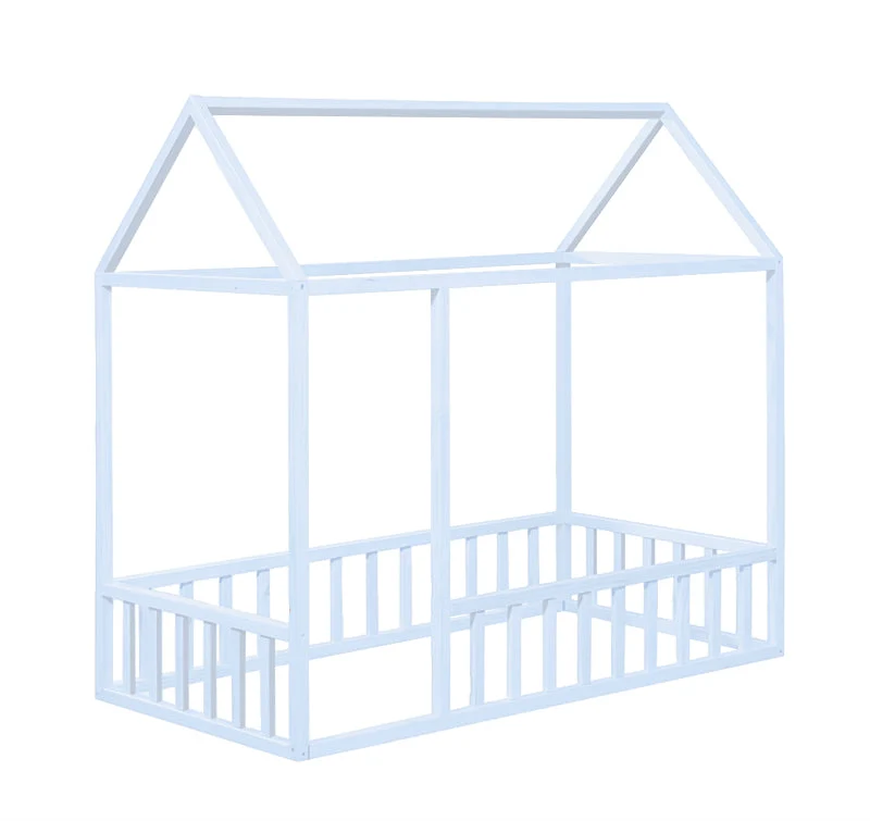 Montessori House Bed with Rails Custom Color - Image 5