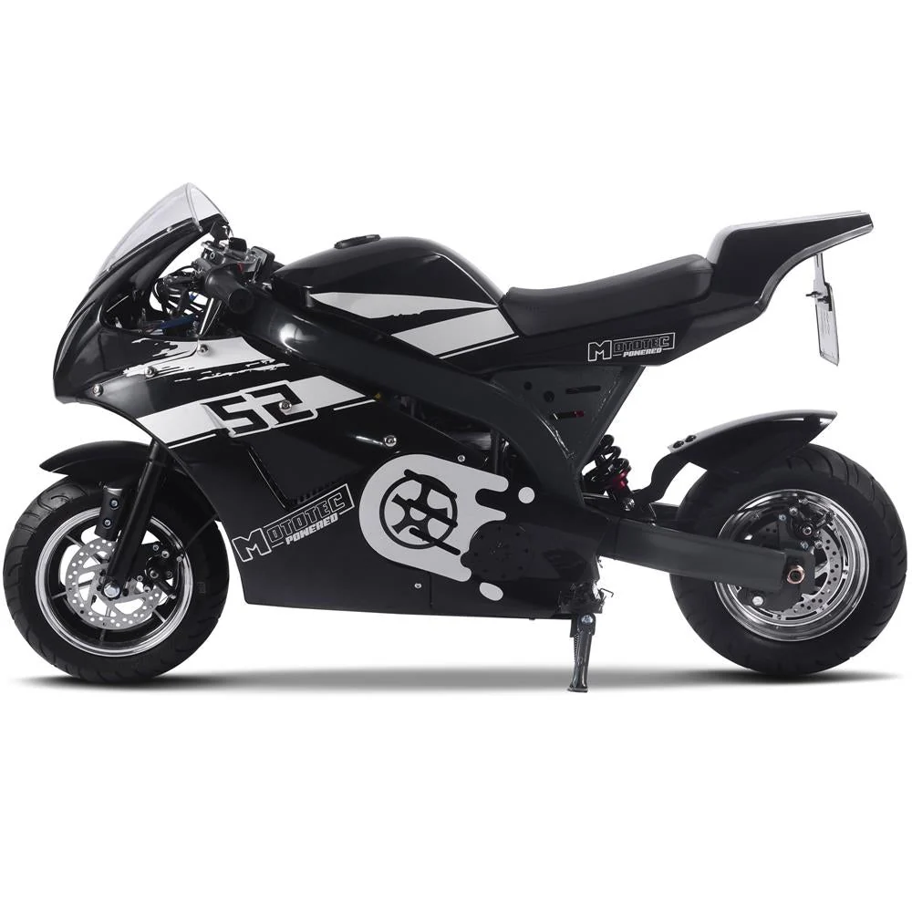 MotoTec 48V/12Ah 1000W Electric Pocket Bike - Image 2