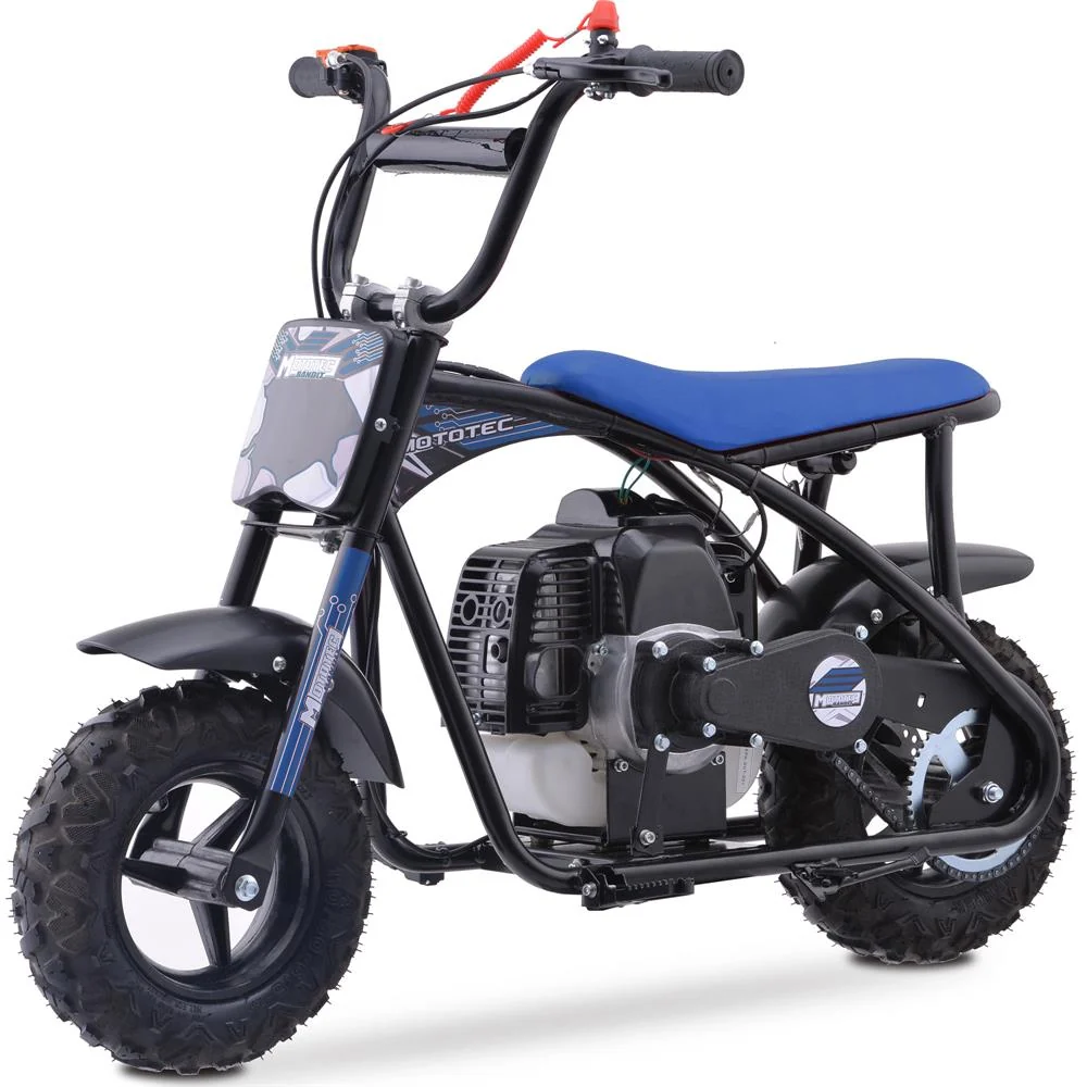 MotoTec Bandit 52cc 2-Stroke Kids Gas Mini Bike - Image 2