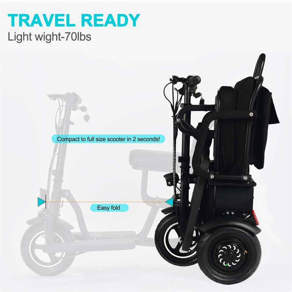 MotoTec Folding Mobility Electric Trike 48V/10Ah 700W - Image 19