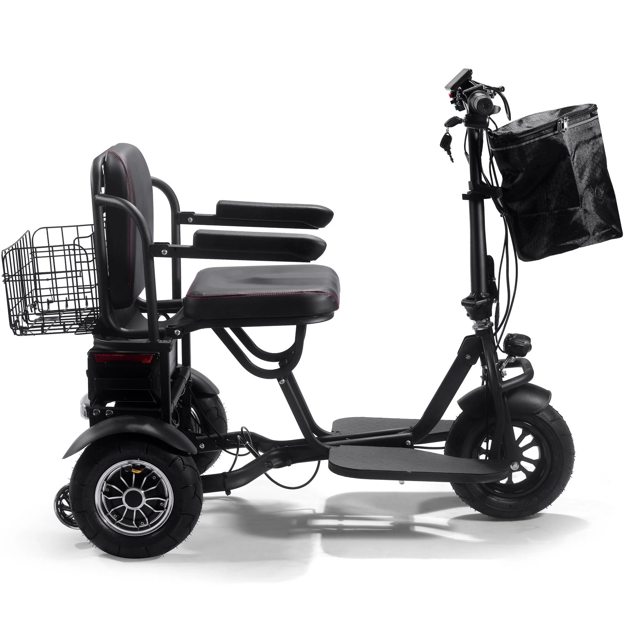 MotoTec Folding Mobility Electric Trike 48V/15.6Ah 1000W Dual Motor - Image 5
