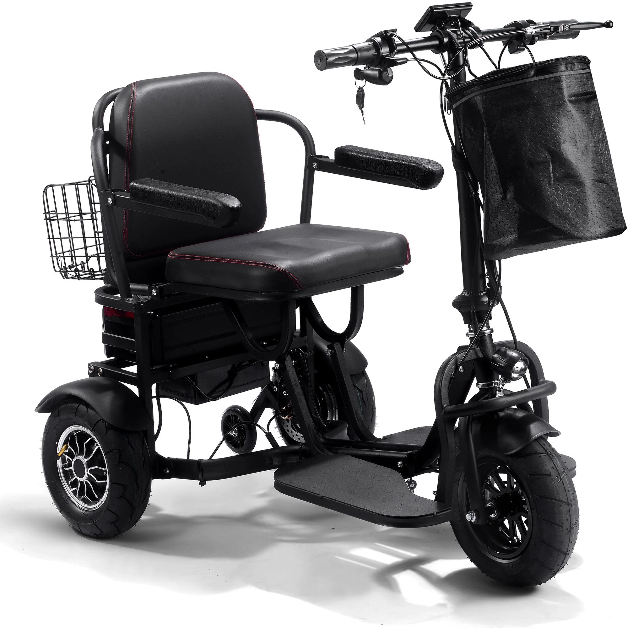 MotoTec Folding Mobility Electric Trike 48V/15.6Ah 1000W Dual Motor - Image 6