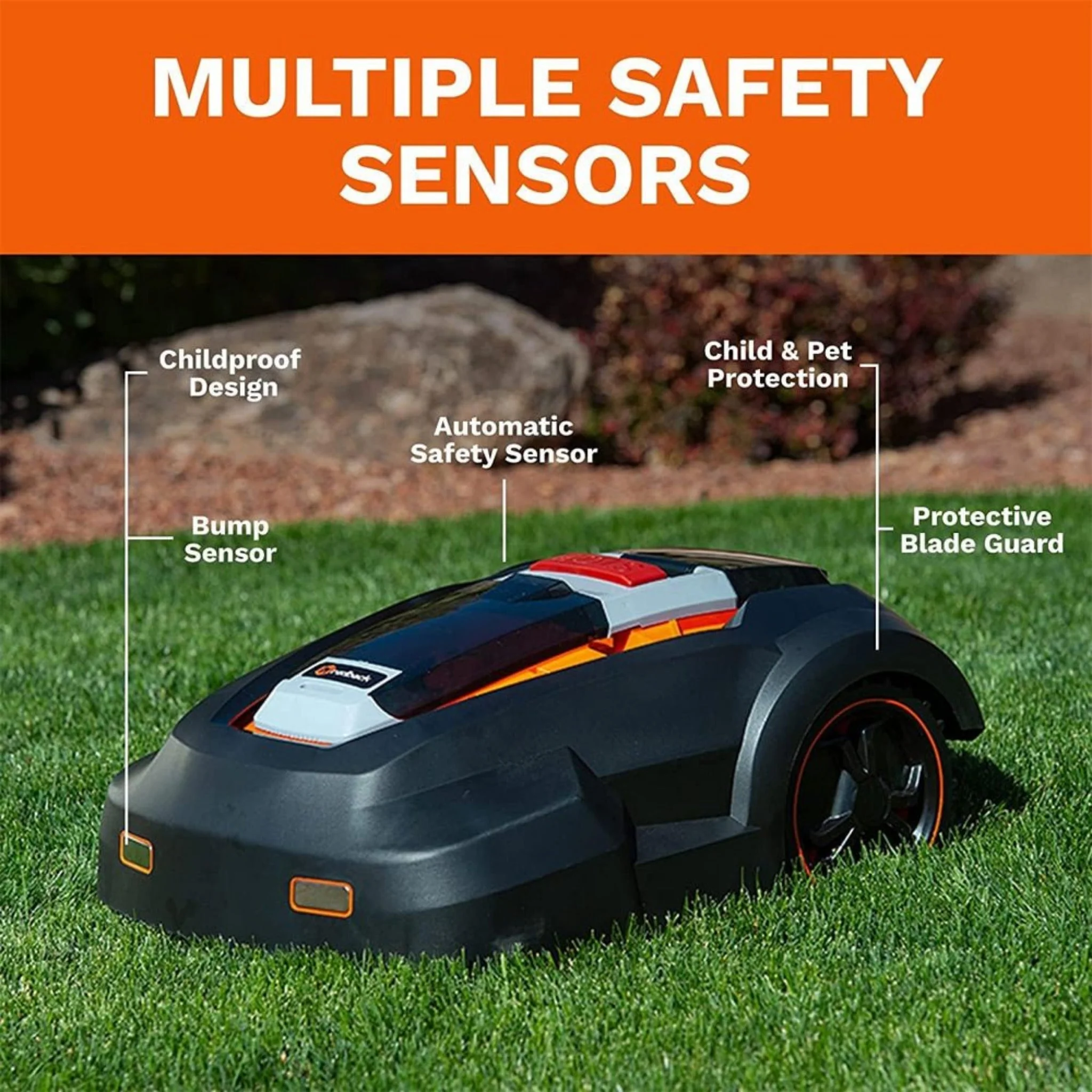 Mowro 28V Fully Autonomous Robot Lawn Mower With Boundary Extension (93147582) - Image 4