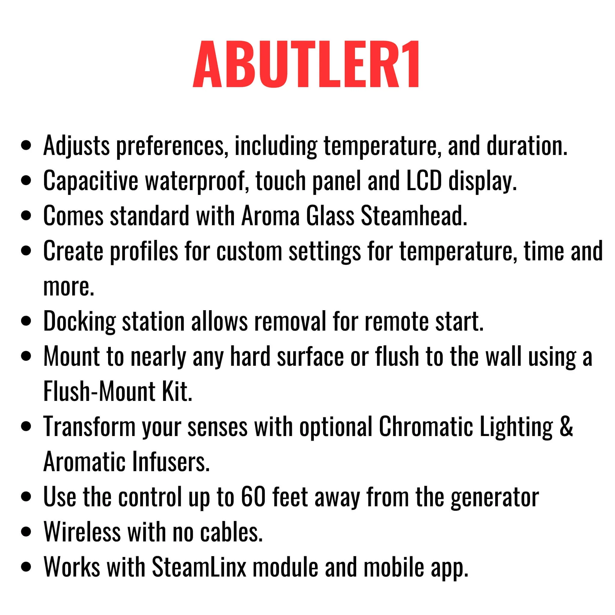 Mr.Steam MS-E Series Steam Home Shower Stainless Steel Generator With LED Display (SAK92310) - Image 16