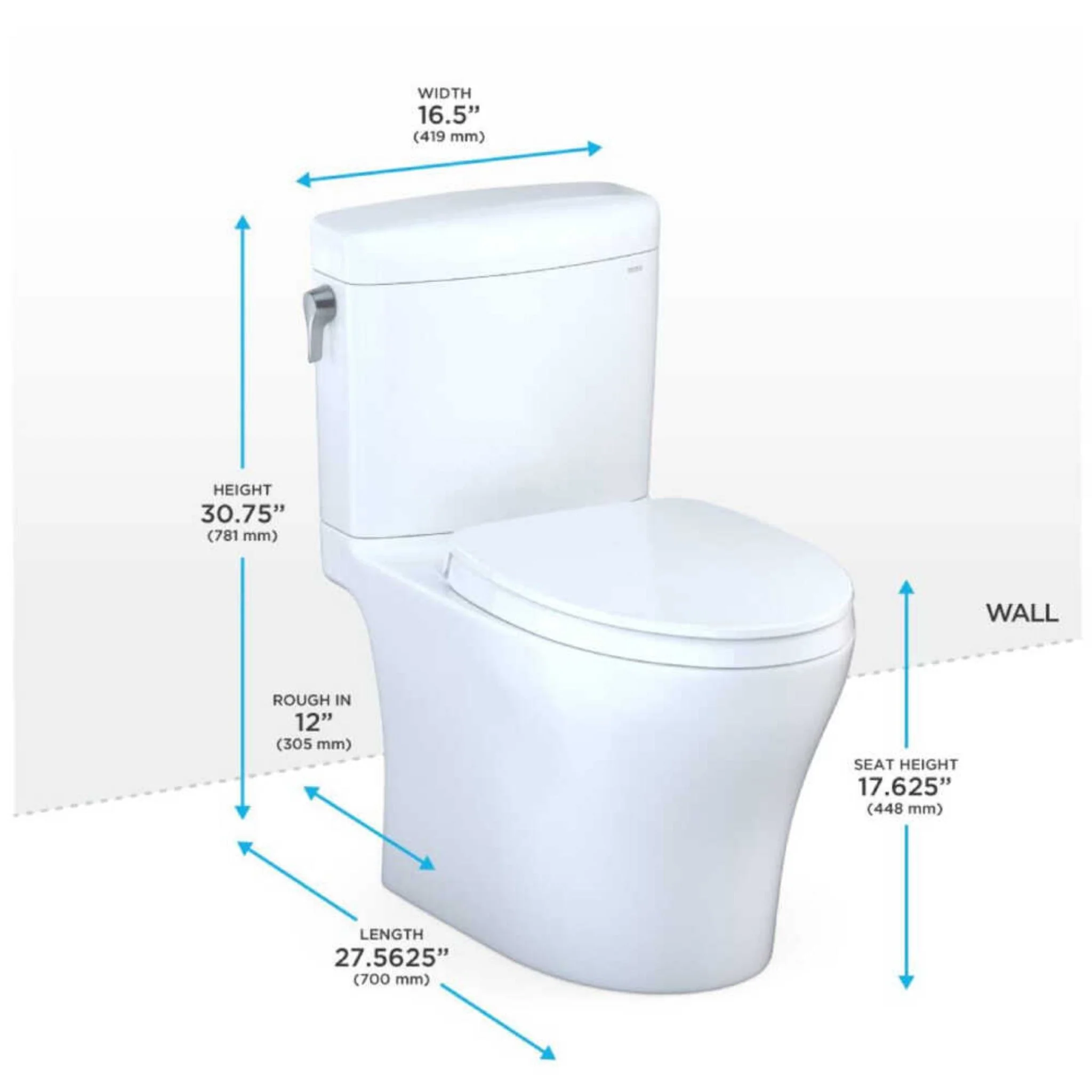 [MS436124CEMFGN#01] TOTO Aquia IV Cube Dual Flush Universal Height Toilet With Soft Close Bidet Seat (SAK57519) - Image 5