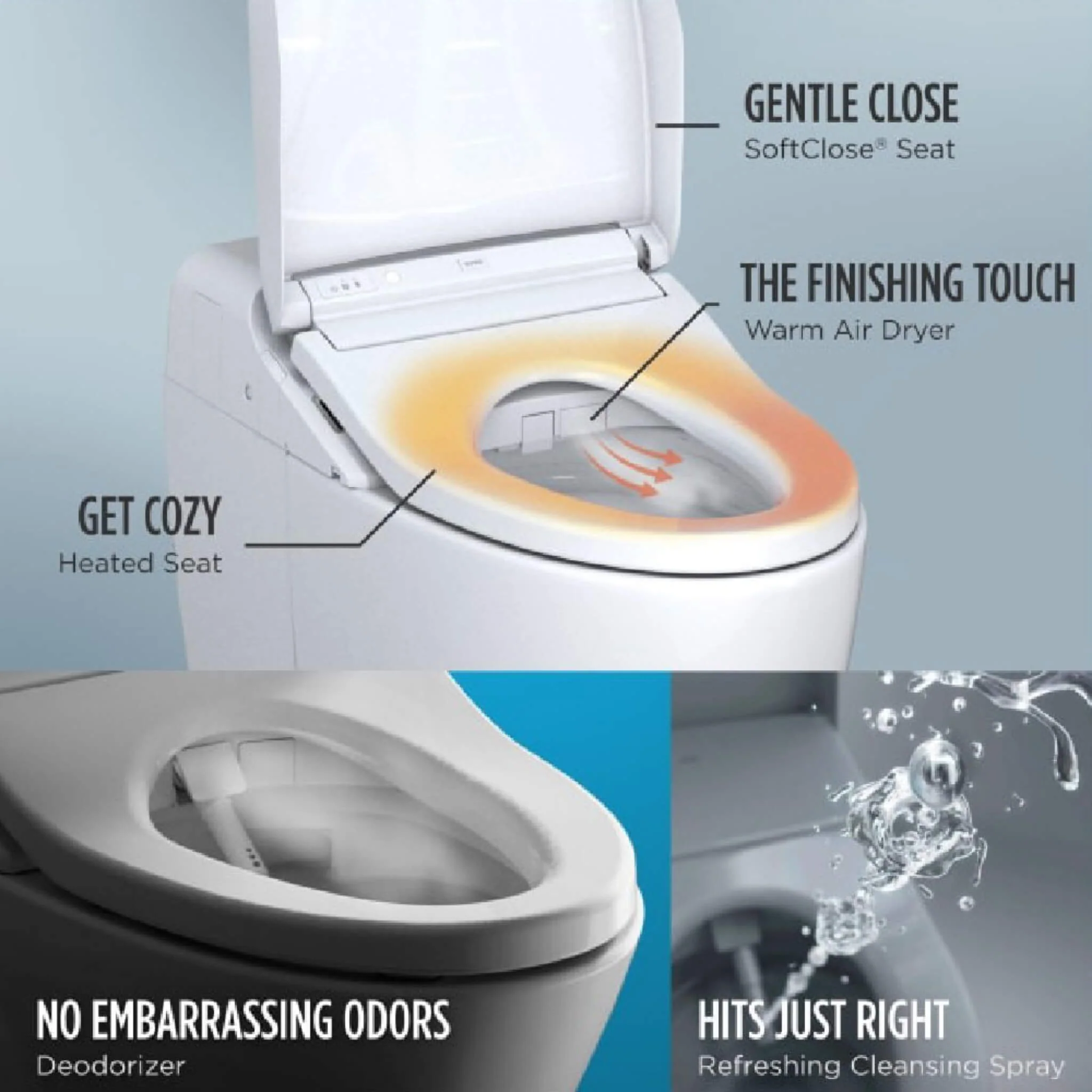 [MS922CUMFG#01] TOTO Washlet G450 With 1.0 GPF  And 0.8 GPF Dual Flush Integrated Smart Toilet (SAK56983) - Image 4