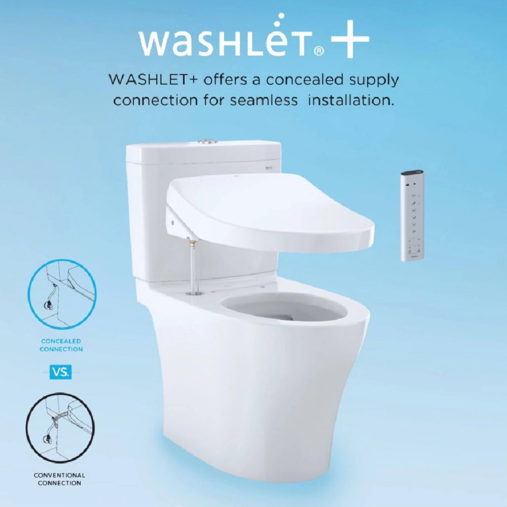 [MW4423084CEFG#01] TOTO Nexus Two Piece Toilet 1.28 GPF Elongated Toilet Included C5 Bidet Seat (SAK17395) - Image 6