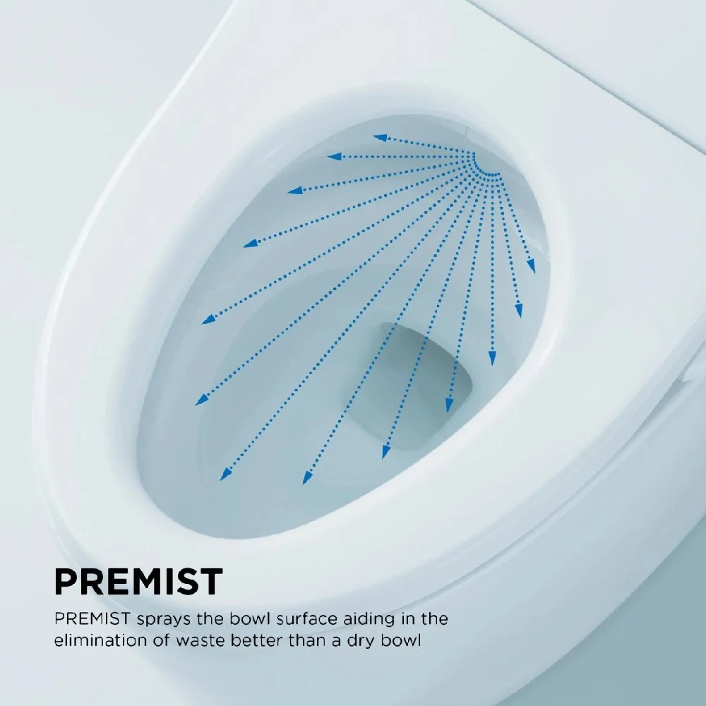 [MW4543084CUFG#01] TOTO Drake II 1 GPF Elongated Toilet With Washlet C5 And Left Hand Lever (SAK47285) - Image 7