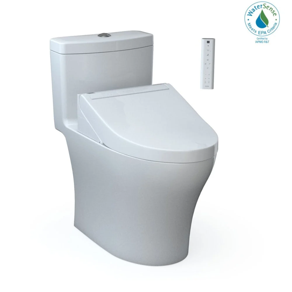 [MW6463084CEMFGN#01] TOTO Aquia IV Washlet Elongated Chair Height Bidet Toilet Seat With Button Flush (SAK42509) - Image 3