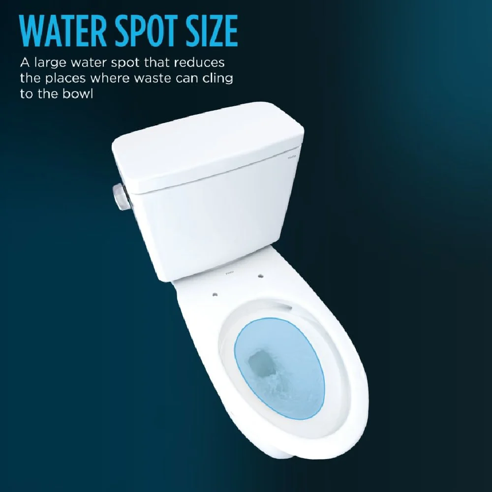 [MW7763074CEFG#01] TOTO Drake Washlet C2 And 1.28 GPF Left Hand Lever With Elongated Universal Height Bidet Toilet (SAK01352) - Image 6