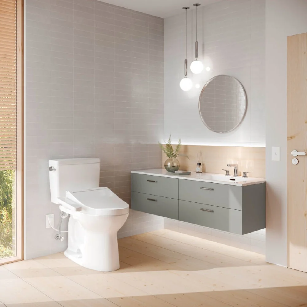 [MW7763074CEG#01] TOTO Drake 1.28 GPF Two Piece Elongated With Left Hand Lever And Washlet C2 Bidet Seat (SAK87823) - Image 10