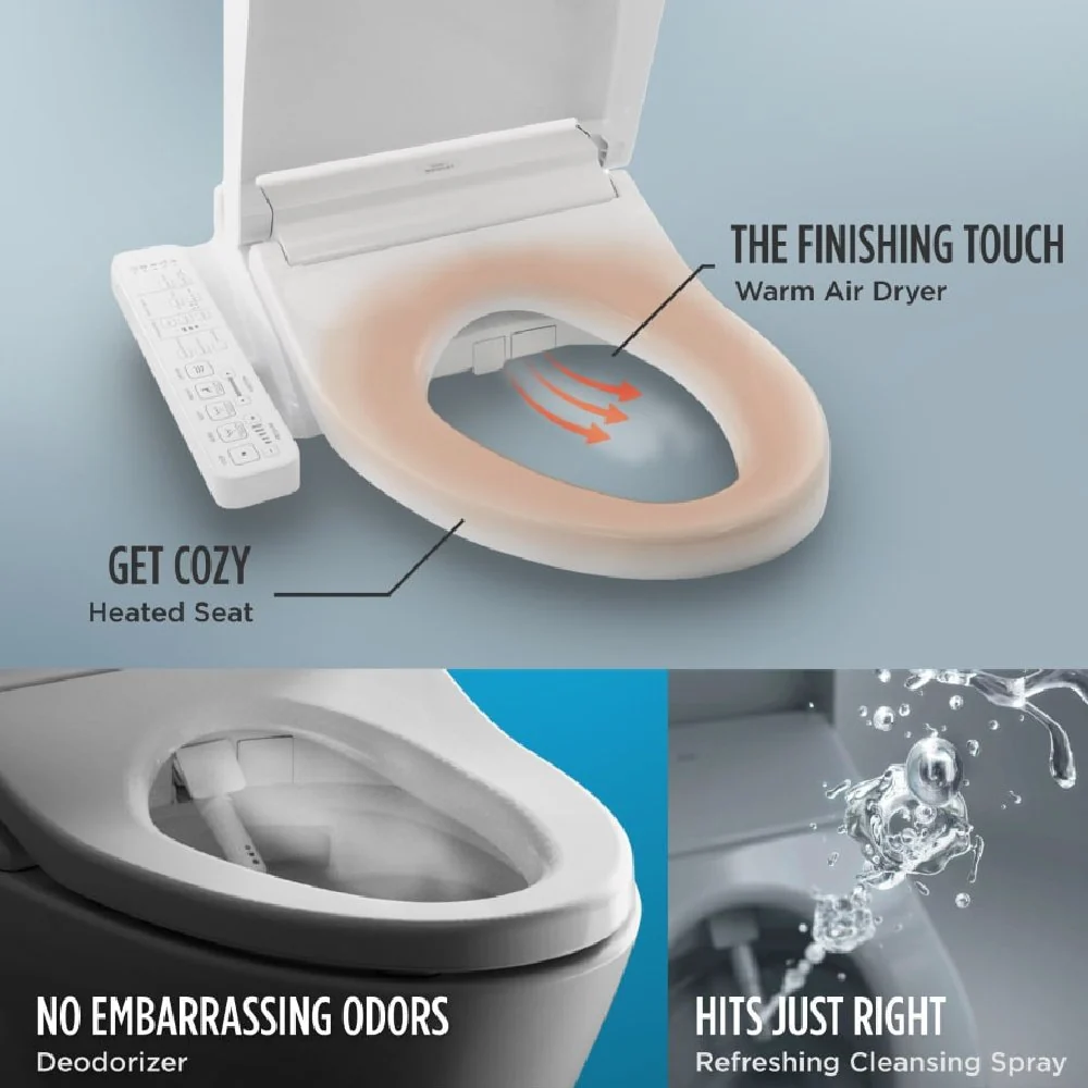 [MW7763074CEG#01] TOTO Drake 1.28 GPF Two Piece Elongated With Left Hand Lever And Washlet C2 Bidet Seat (SAK87823) - Image 11