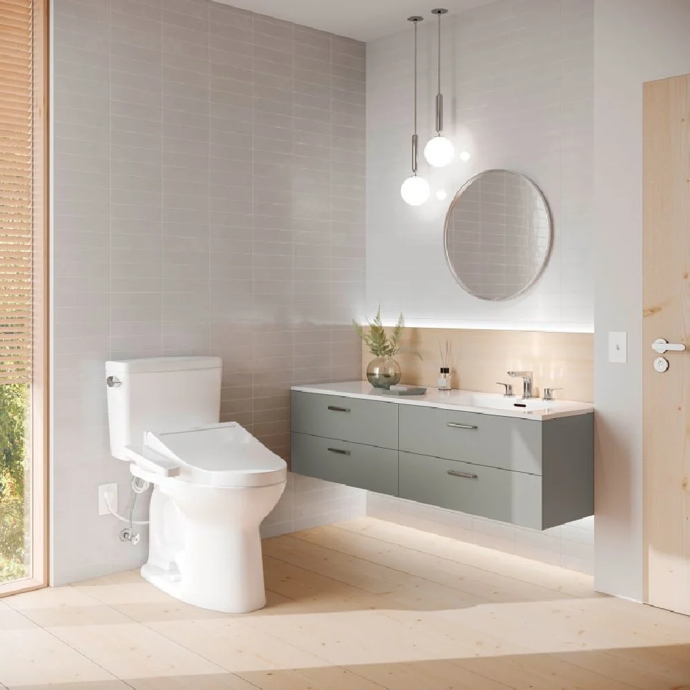 [MW7763074CSG#01] TOTO Drake 1.6 GPF And Washlet C2 With Left Hand Lever Elongated Bidet Toilet (SAK36982) - Image 7