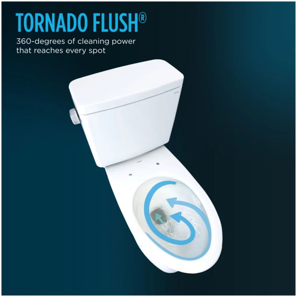 [MW7763084CEG#01] TOTO Drake 1.28 GPF Washlet Elongated Toilet With C5 Bidet Seat (SAK74362) - Image 5