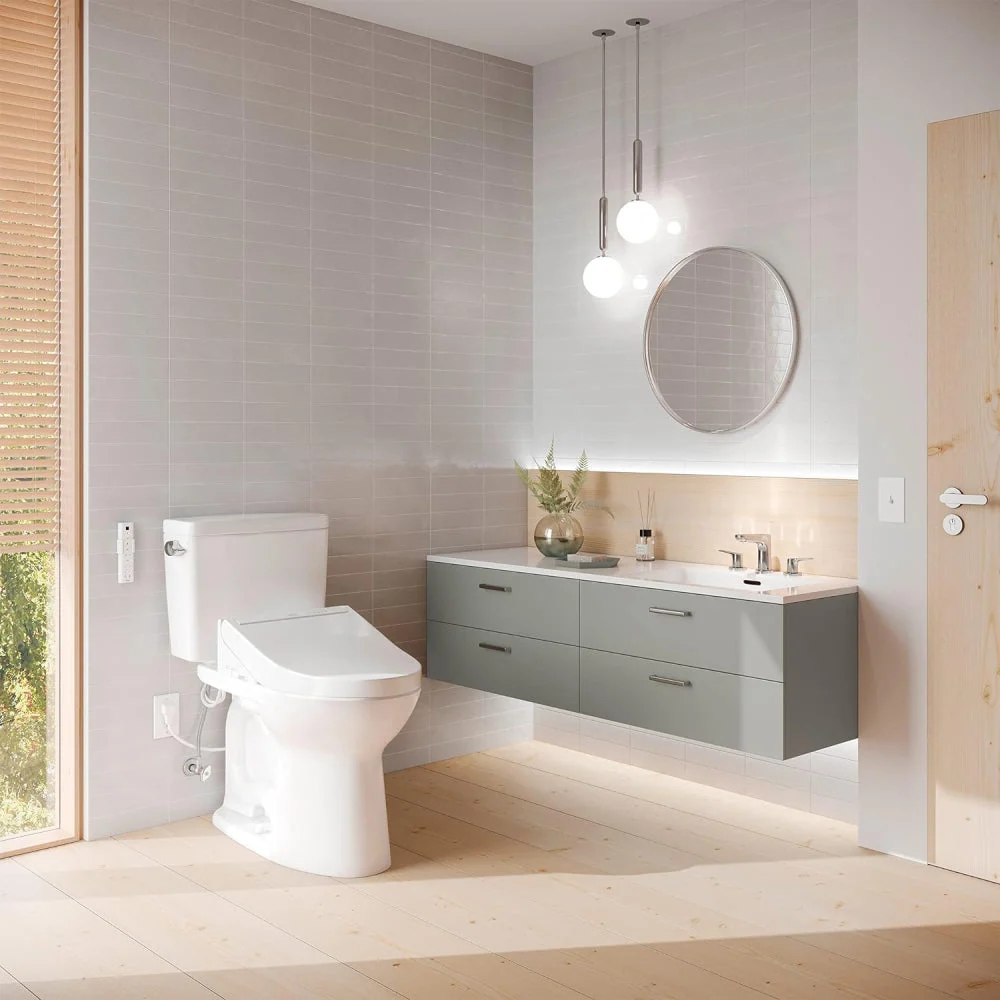 [MW7763084CSFG.10#01] TOTO Drake 1.6 GPF ELongated Chair Height Toilet With C5 Soft Close Bidet Seat (SAK71312) - Image 10