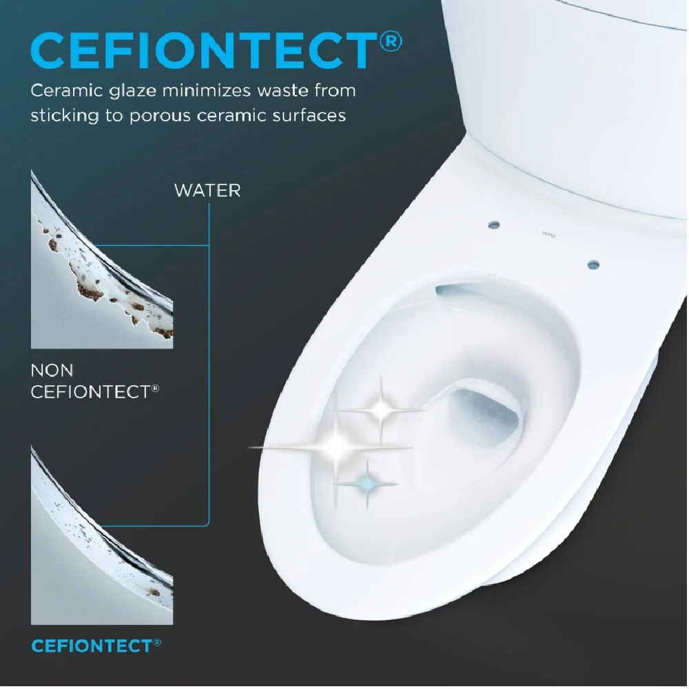 [MW7764726CEFG.10#01] TOTO Drake 1.28 GPF Universal Height Toilet With Washlet S7 Bidet Seat And 10" Rough In (SAK58267) - Image 6