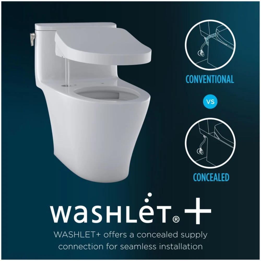 [MW7764726CEFGA.10#01] TOTO Drake 1.28 GPF Universal Height Toilet 10" Rough In With Washlet S7 Bidet Seat (SAK32478) - Image 7