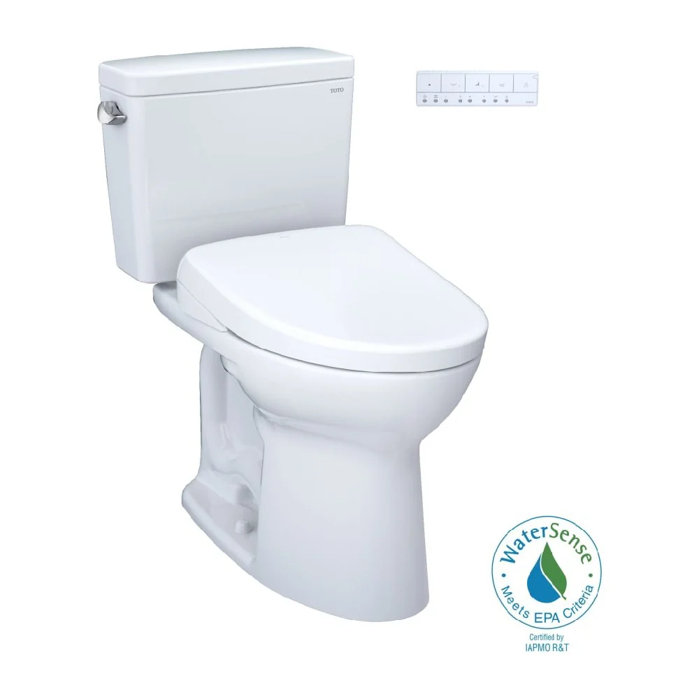 [MW7764726CSFG.10#01] TOTO Drake 1.6 GPF Elongated Chair Height Toilet With S7 Bidet Seat And 10" Rough In (SAK89024) - Image 17