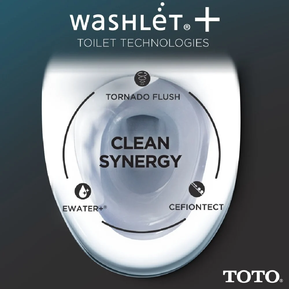[MW7764726CSFGA#01] TOTO Drake 1.6 GPF Elongated Chair Height Ewater Toilet With Washlet S7A Auto Flush (SAK64218) - Image 9