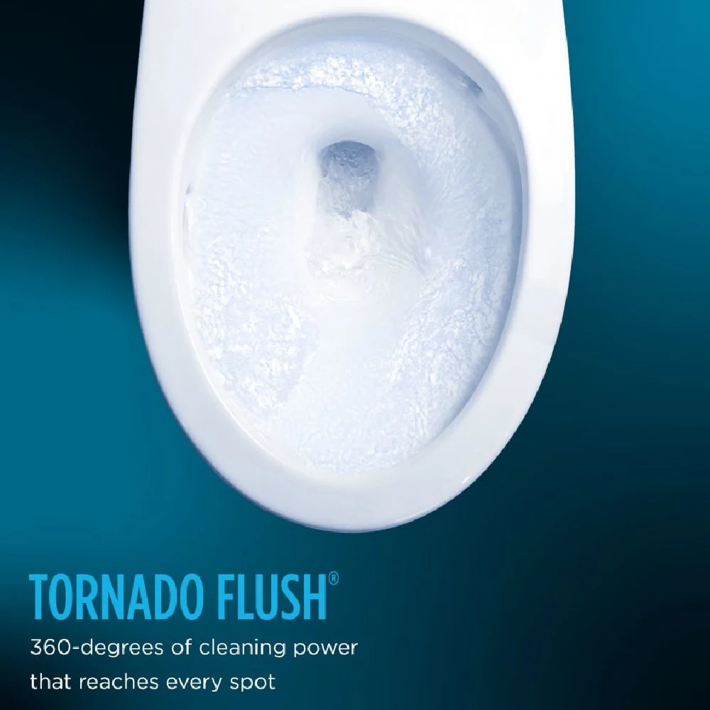 [MW7764726CSFGA.10#01] TOTO Drake 1.6 GPF Universal Height 10" Rough In Toilet With Washlet S7 Bidet Seat (SAK68432) - Image 5
