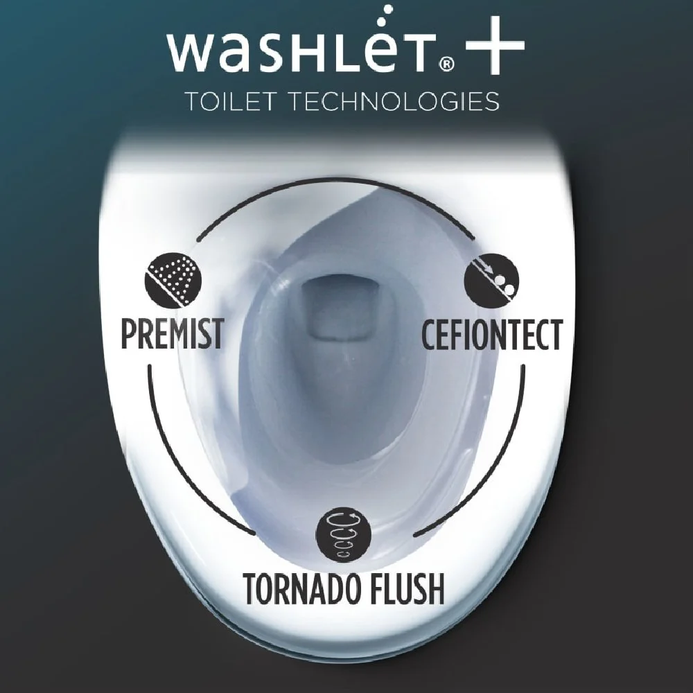 [MW7863074CEFG#01] TOTO Drake Transitional Washlet C2 And 1.28 GPF Elongated Chair Height Toilet With Left Hand Lever (SAK98346) - Image 9