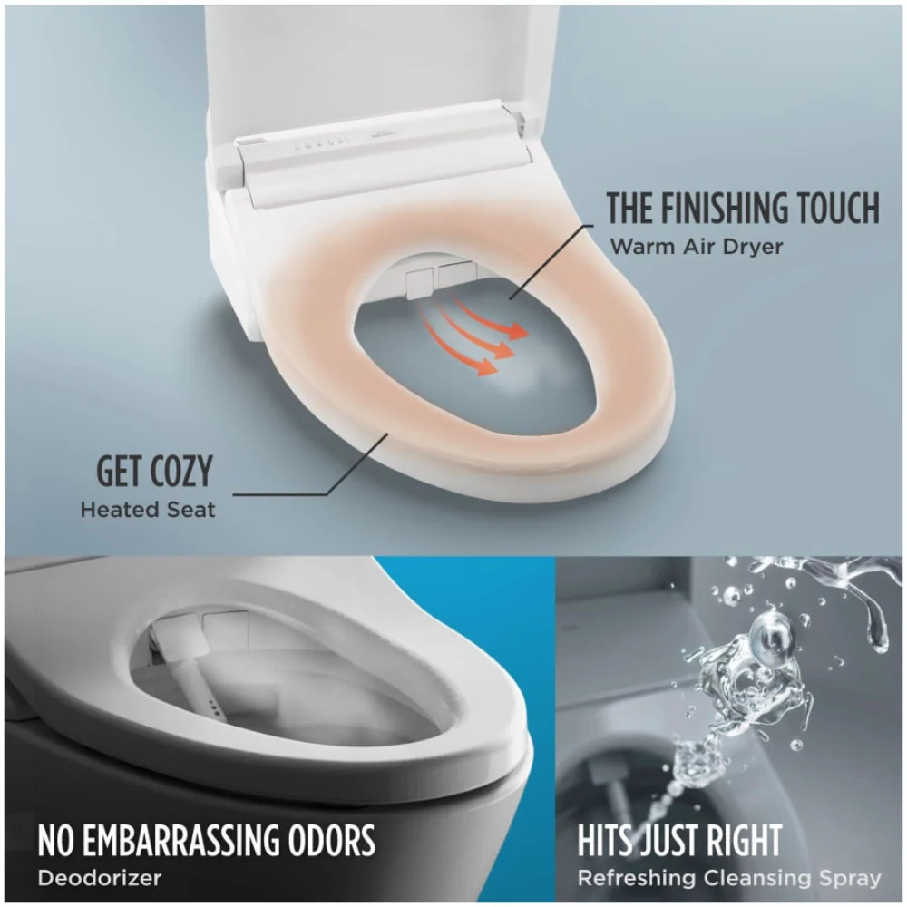 [MW7863084CEG#01] TOTO Drake C5 Bidet Seat With 1.28 GPF Elongated Toilet Left Hand Lever (SAK93542) - Image 11
