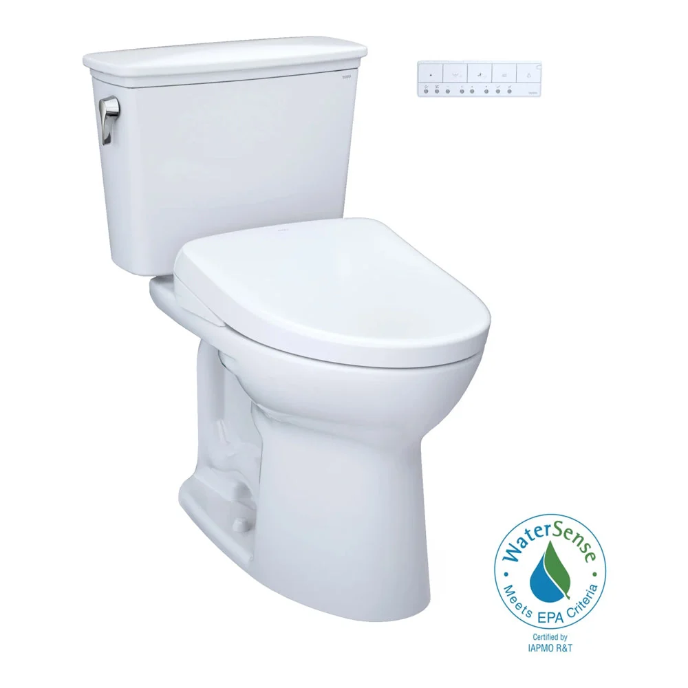 [MW7864726CEFG#01] TOTO Drake 1.28 GPF Elongated Chair Height Toilet Seat With Transitional Washlet S7 (SAK18215) - Image 20