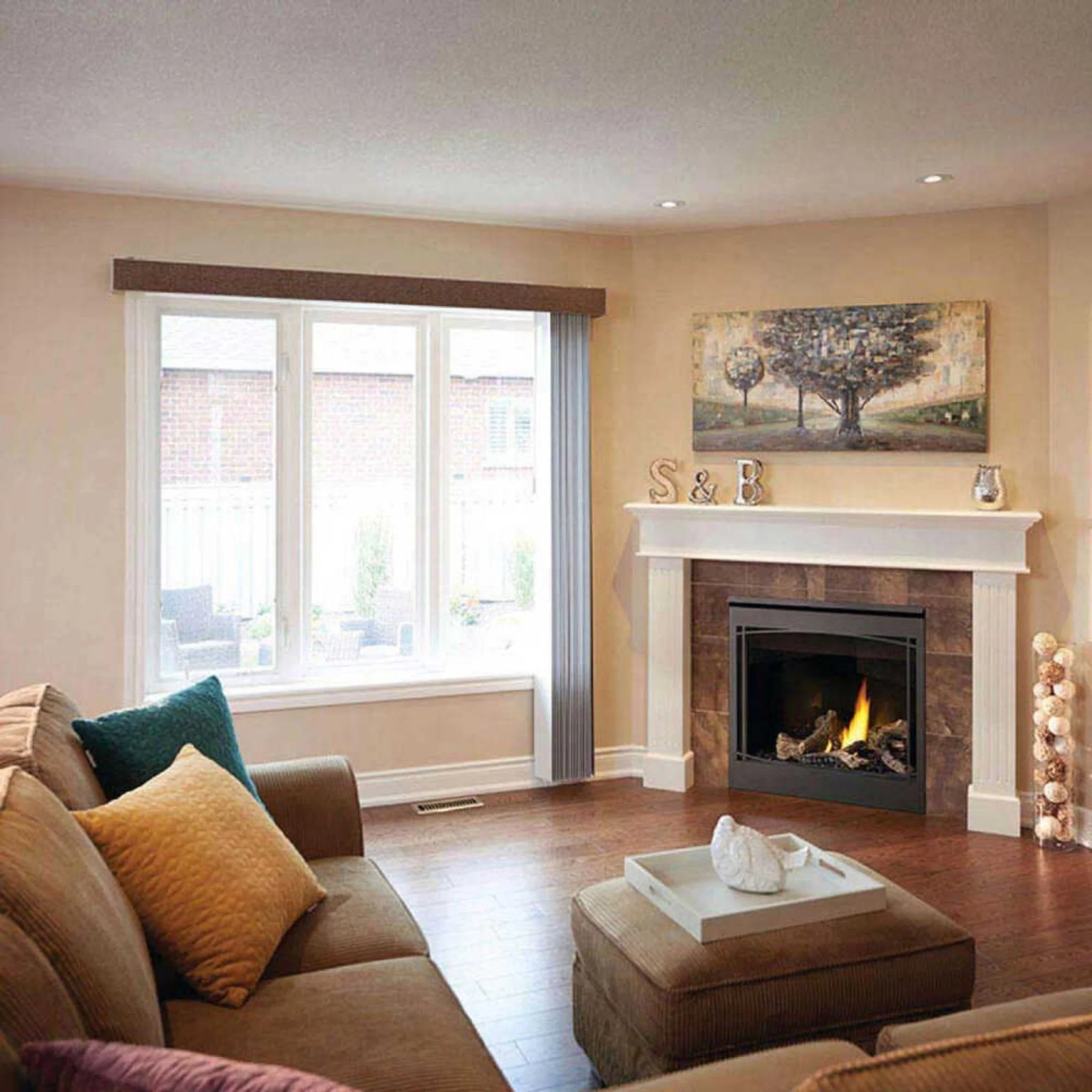 Napoleon Ascent 36 Direct Vent Millivolt Ignition Natural Gas Fireplace, 35" [B36NTR-1] - Image 3