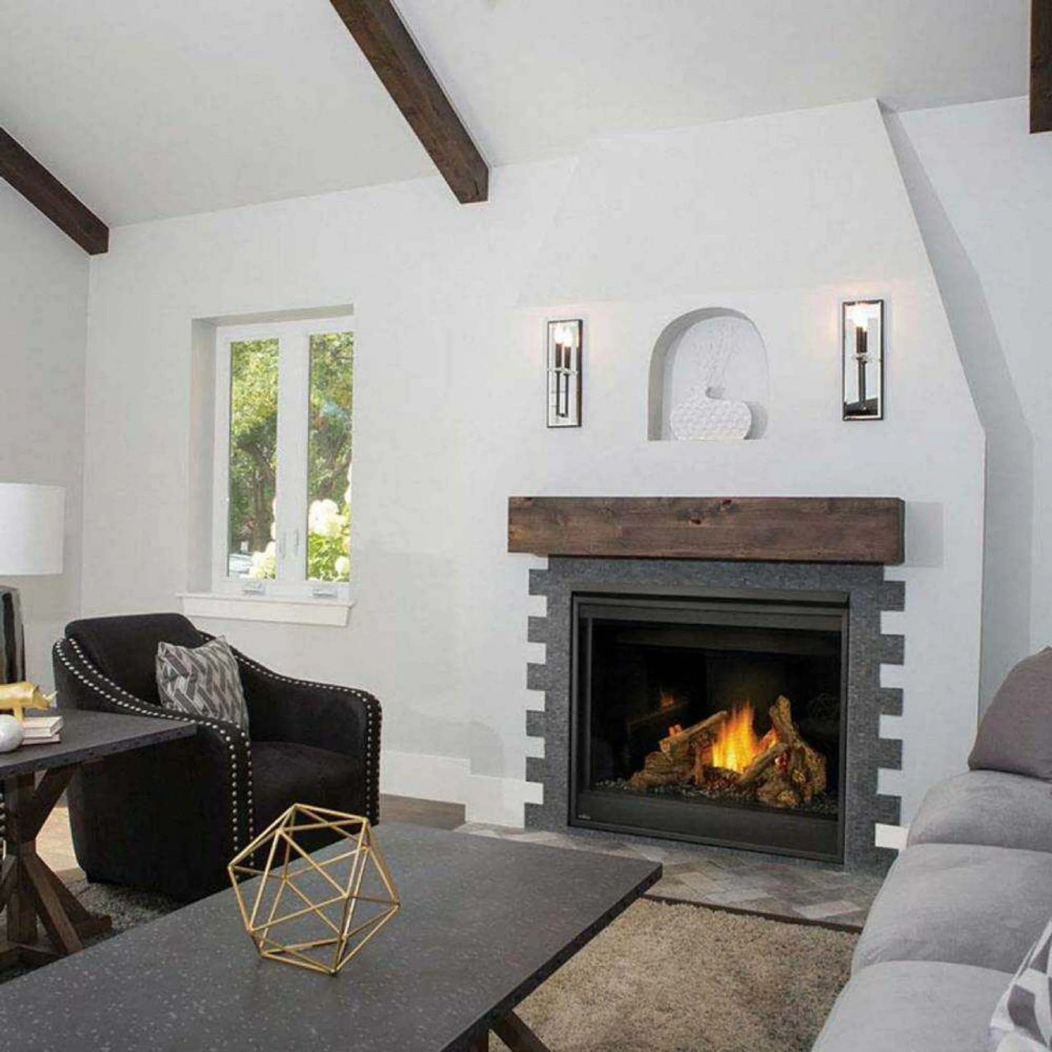 Napoleon Ascent 42 Direct Vent Millivolt Ignition Propane Gas Fireplace [B42N/PTR] - Image 4