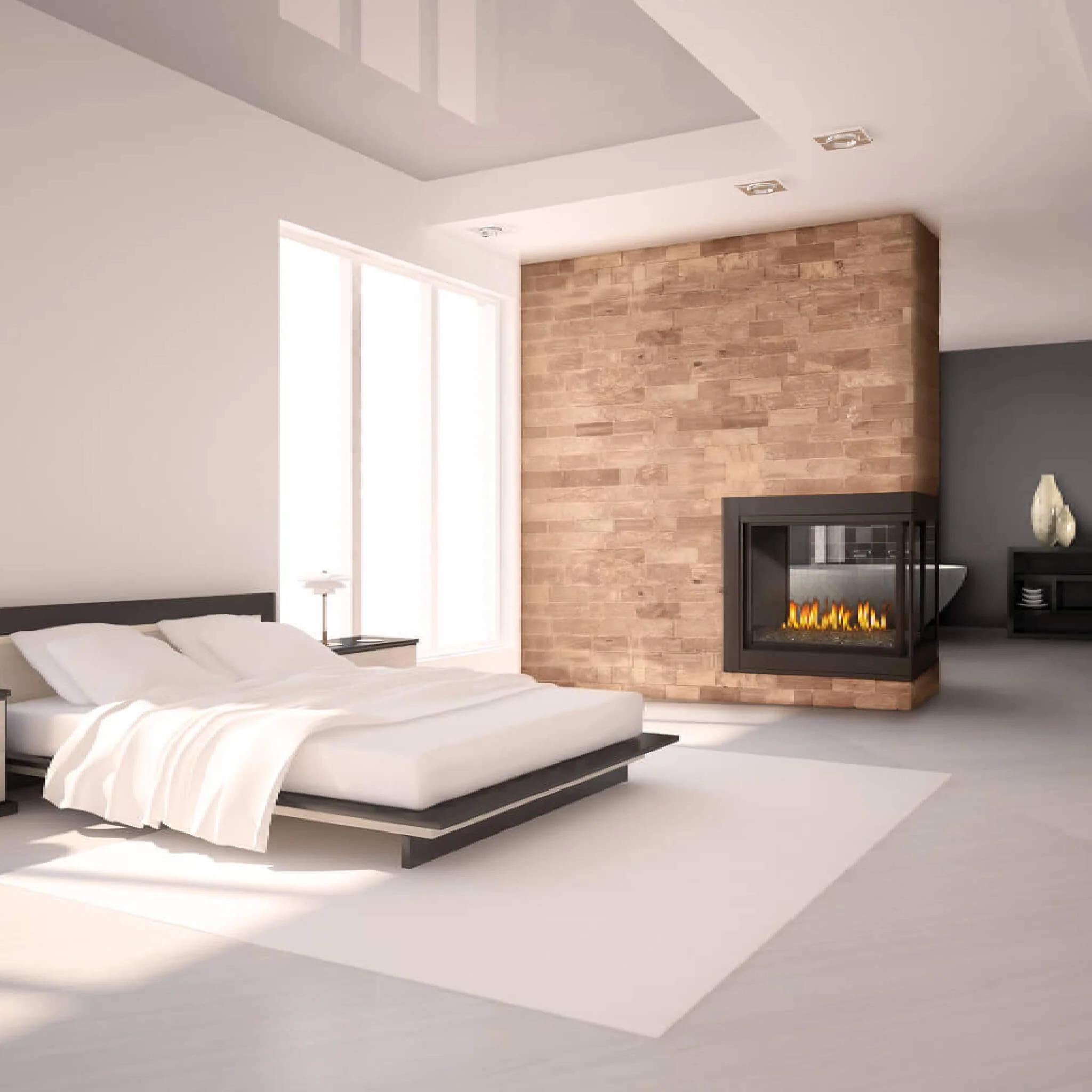 Napoleon Ascent Multi-View 3 Sided Log Set Direct Vent Natural Gas Fireplace [BHD4PNA] - Image 3