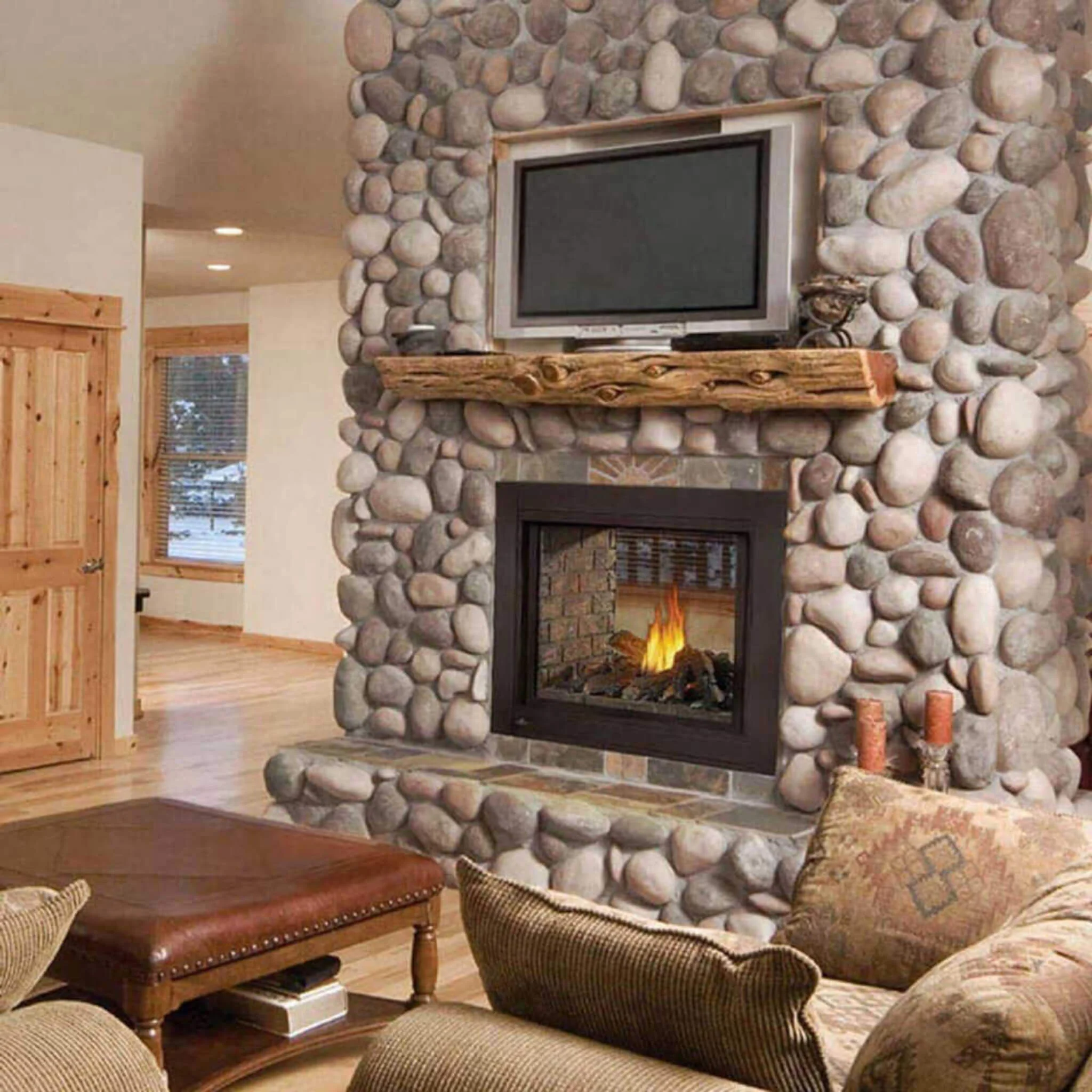 Napoleon Ascent Multi-View 3 Sided Log Set Direct Vent Natural Gas Fireplace [BHD4PNA] - Image 4