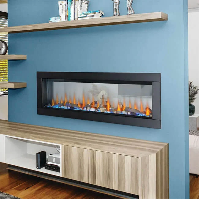 Napoleon Clearion Elite 60 Fully Recessed See Thru Wall Mounted Electric Fireplace, 60" [NEFBD60HE] - Image 4