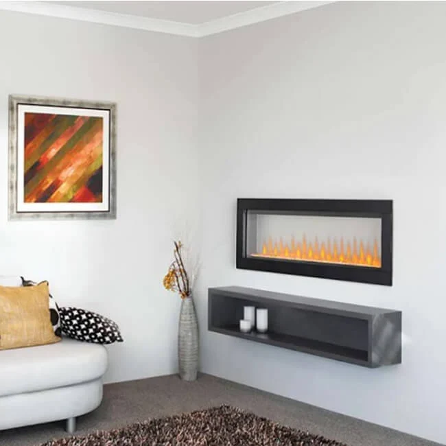 Napoleon Clearion Elite 60 Fully Recessed See Thru Wall Mounted Electric Fireplace, 60" [NEFBD60HE] - Image 7