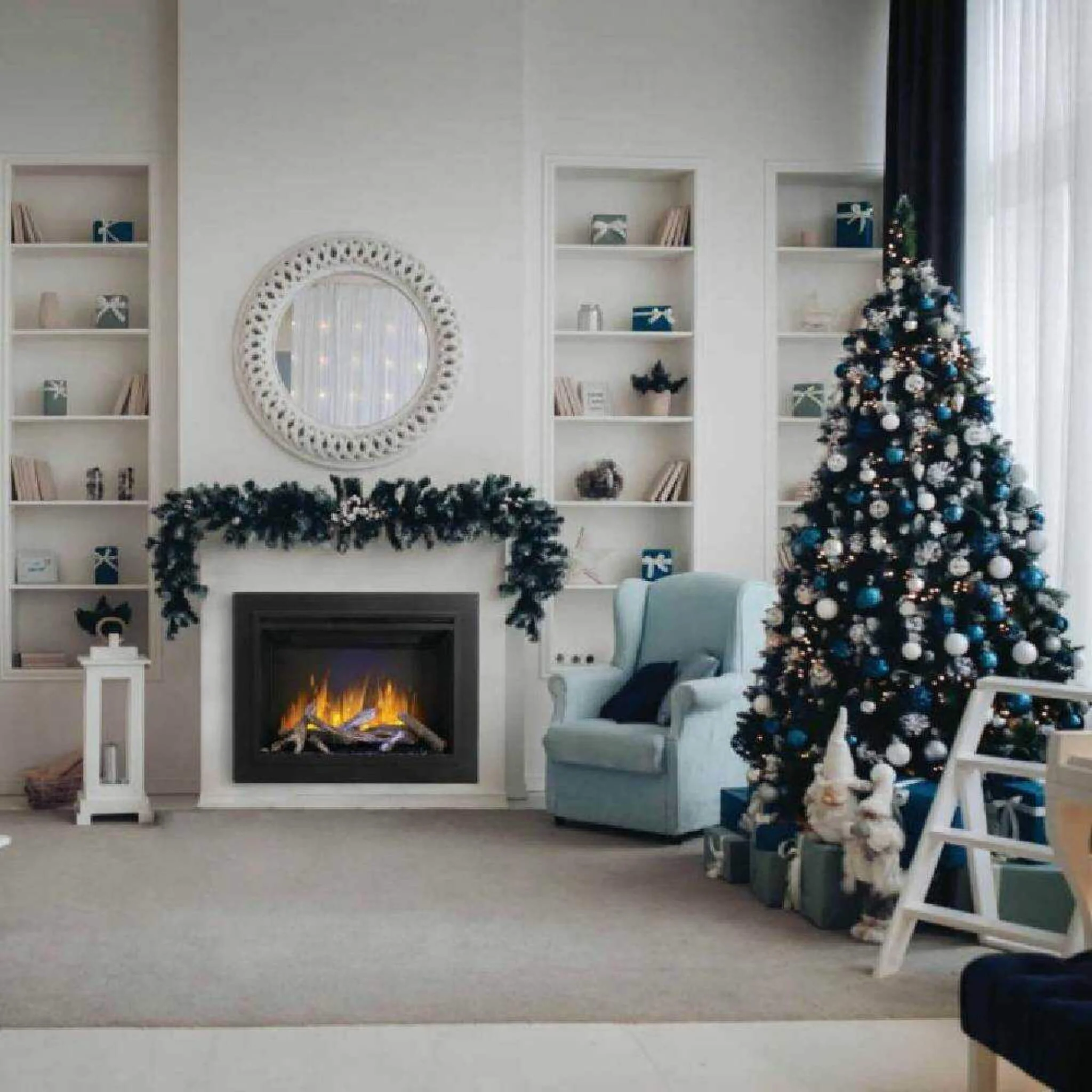 Napoleon Element Self-Trimming Built-in Electric Fireplace [NEFB36/42H-BS-1] - Image 7