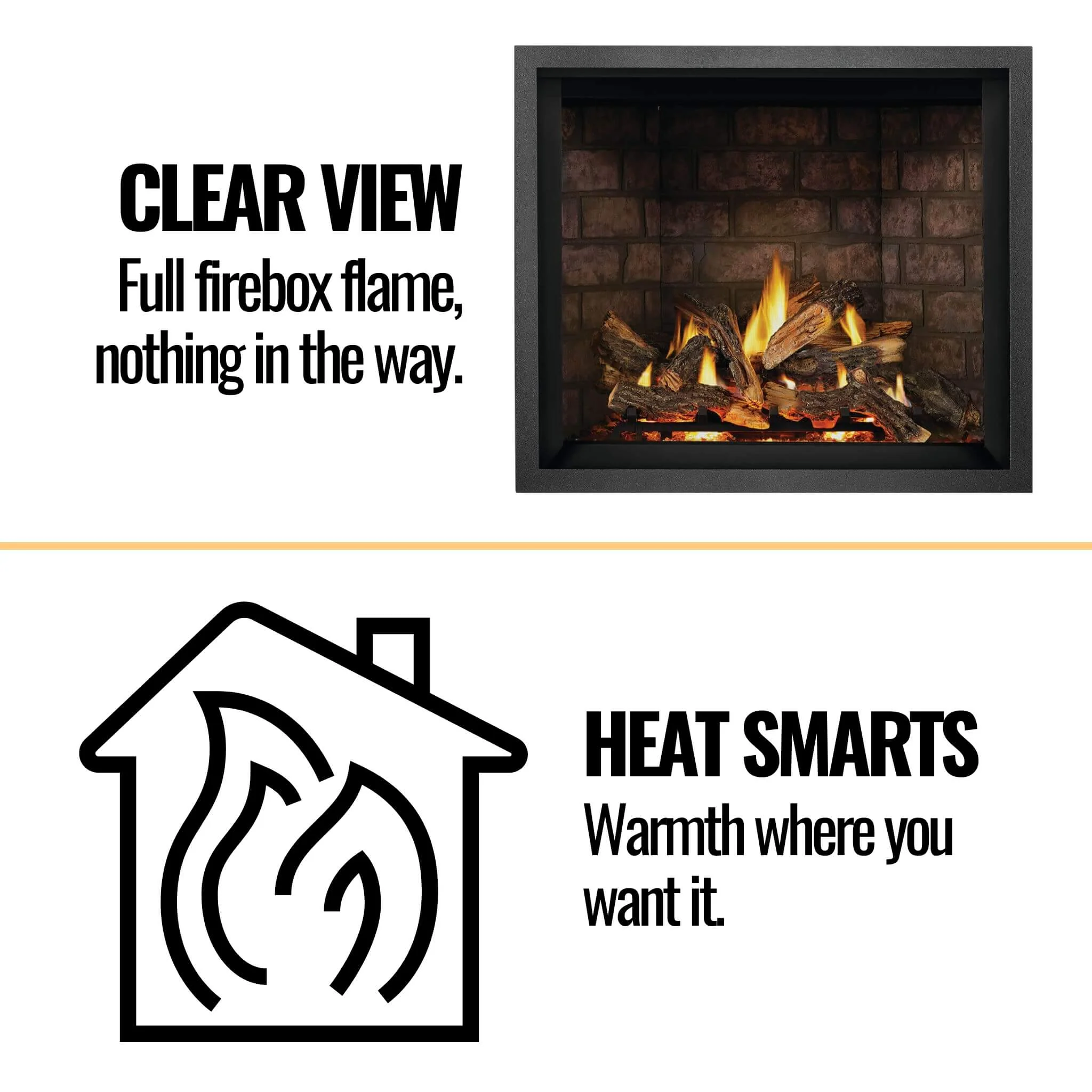 Napoleon Elevation X 42 Direct Vent Electronic Ignition Propane Gas Fireplace, 44" [EX42N/PTEL] - Image 6