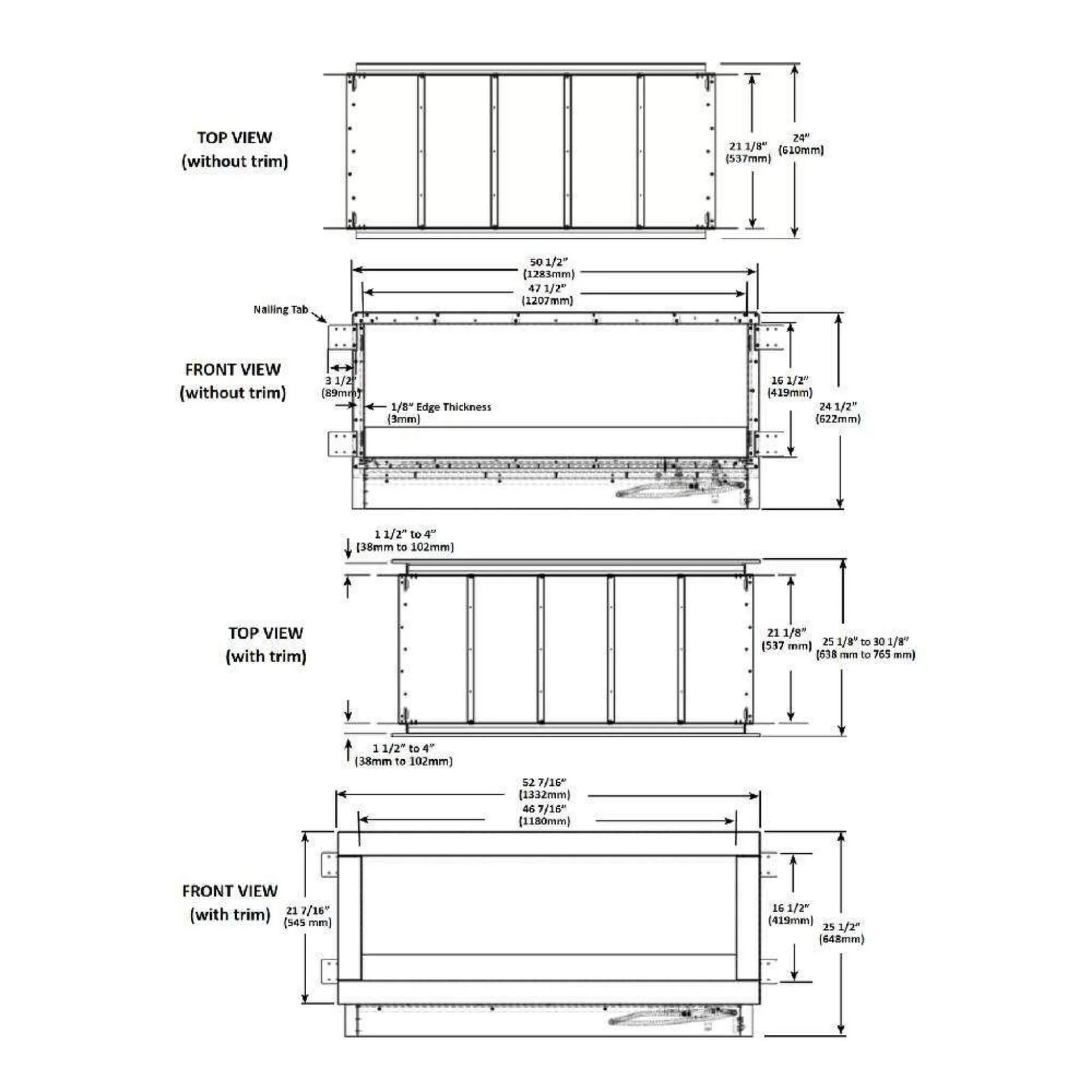 Napoleon Galaxy 48 Outdoor Linear See-Thru Electronic Start Natural Gas Fireplace, 50" [GSS48STE] - Image 5