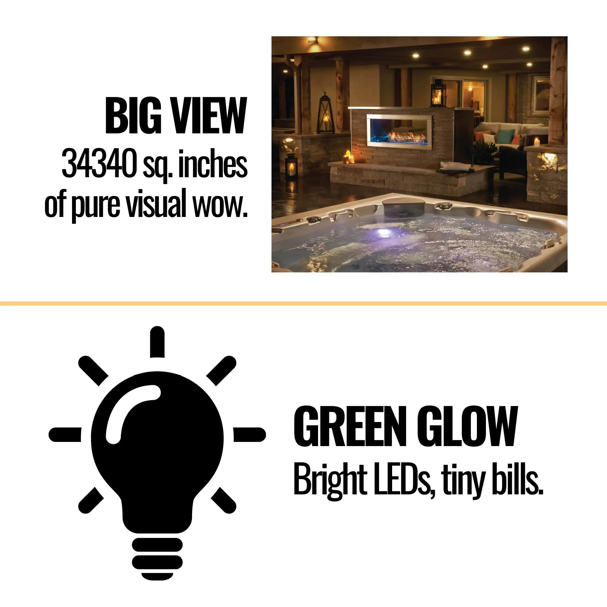 Napoleon Galaxy 48 Outdoor Linear See-Thru Electronic Start Natural Gas Fireplace, 50" [GSS48STE] - Image 6