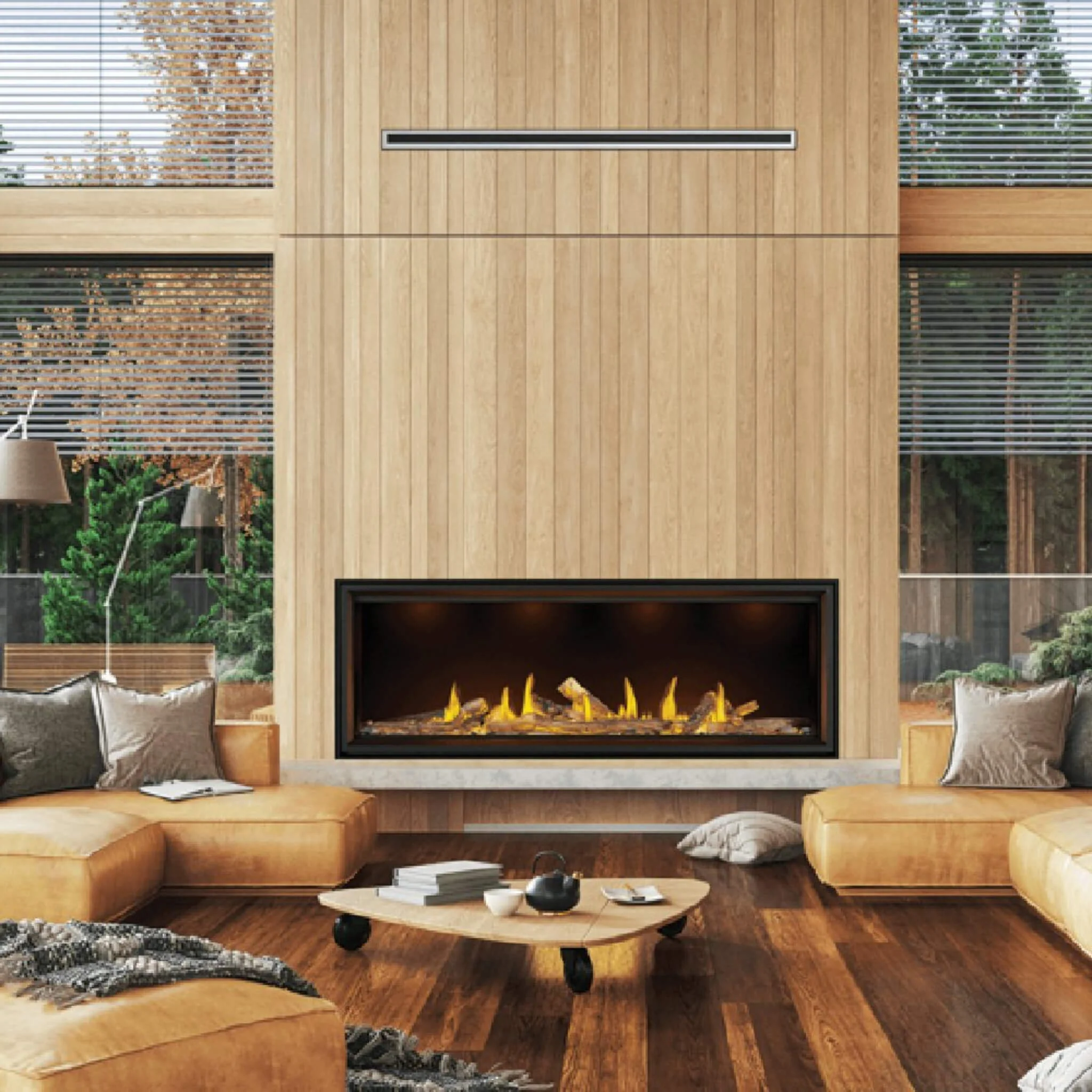 Napoleon Tall Linear Vector Direct Vent Natural Gas Fireplace With Remote Control [TLV50/62/74N] - Image 3
