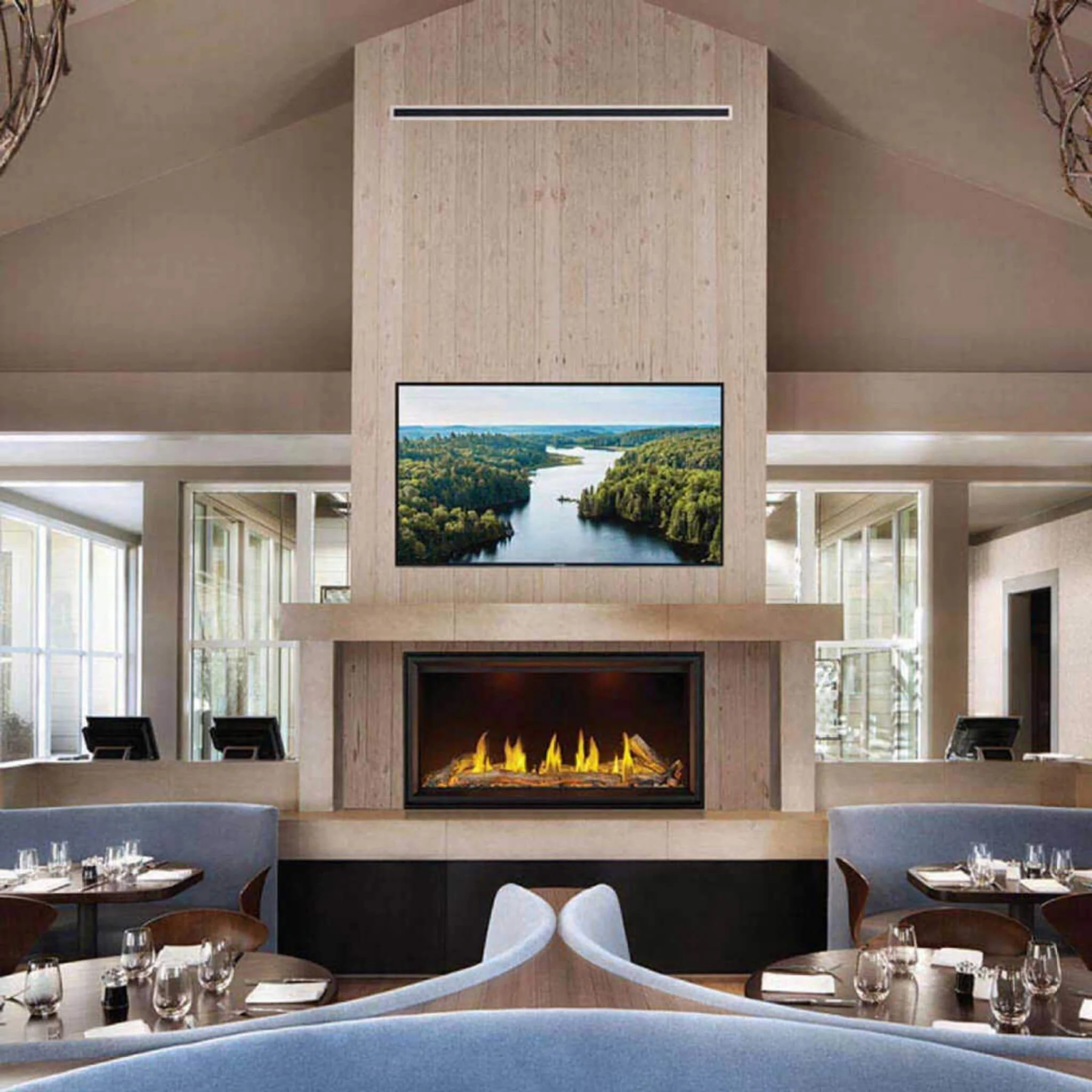 Napoleon Tall Linear Vector Direct Vent Natural Gas Fireplace With Remote Control [TLV50/62/74N] - Image 4