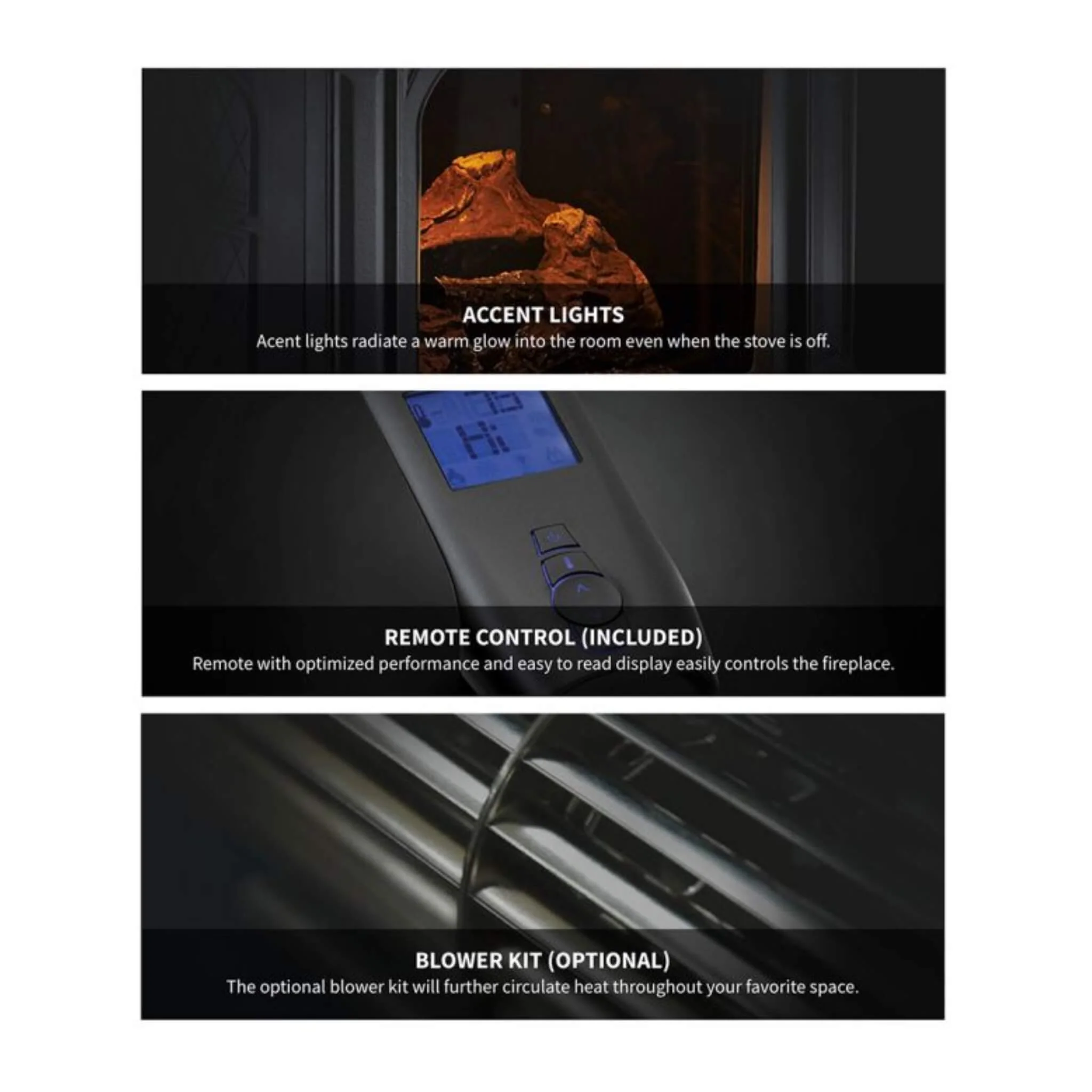 Napoleon Tall Linear Vector Direct Vent Natural Gas Fireplace With Remote Control [TLV50/62/74N] - Image 7